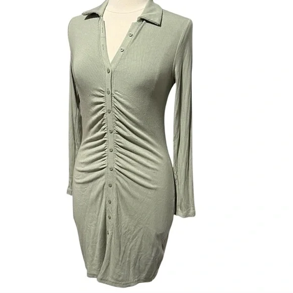 strapless open back dress Green Tie Neck See-Through Mini Dress & Reviews - Green - Dresses main image 0